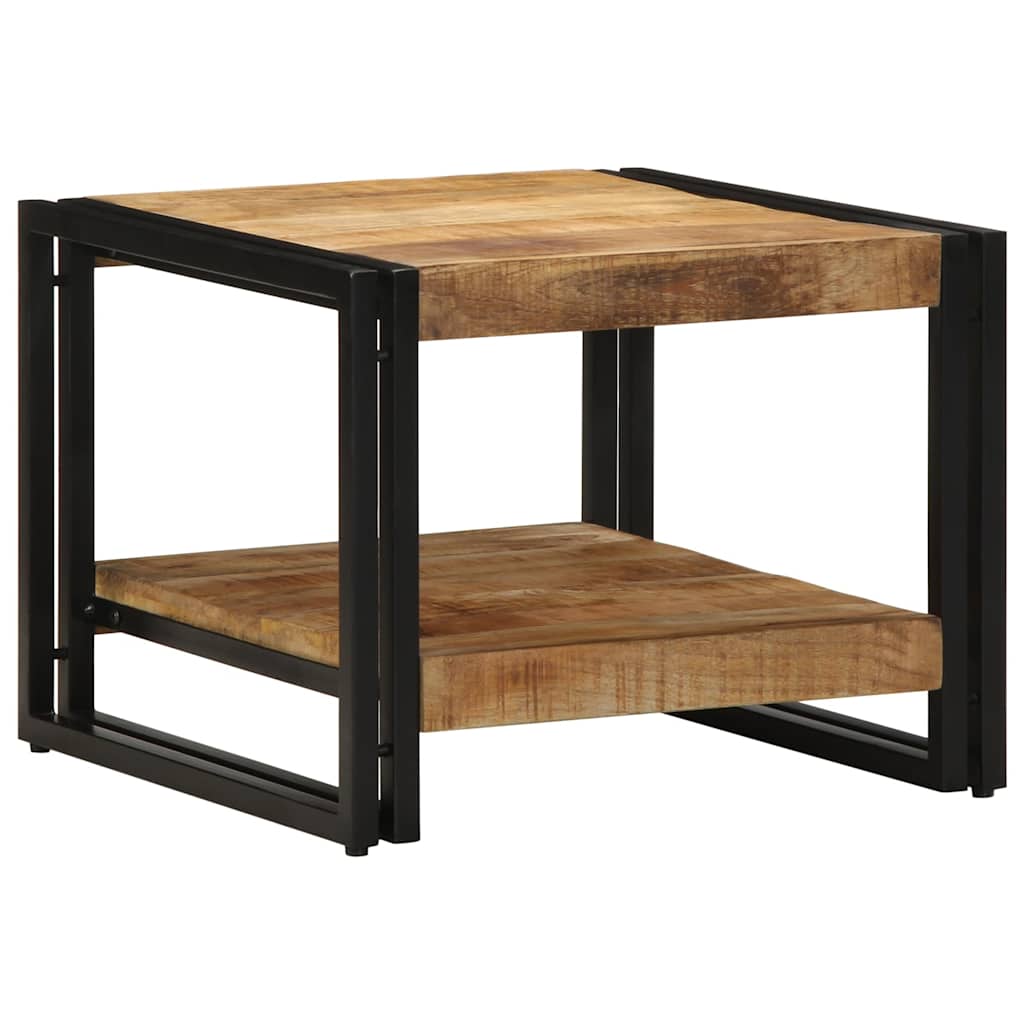 Mesa De Centro 50x50x38 Cm Madera Maciza De Mango_0