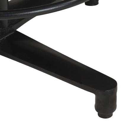 Taburetes De Barra De Cocina 2 Unidades Cuero Auténtico 52 Cm_4