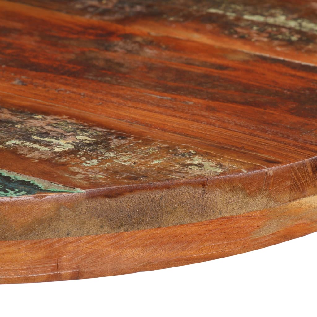 Mesa De Bistró Redonda Madera Maciza Reciclada Ø60x75 Cm_1