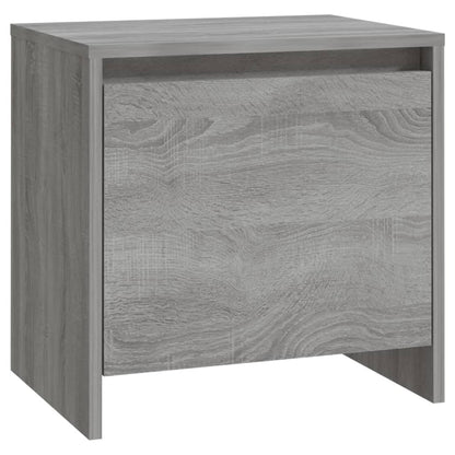Mesita De Noche Madera De Ingeniería Gris Sonoma 45x34x44,5 Cm_0