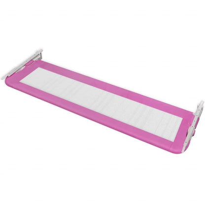 Barandilla De Seguridad Cama De Niño 2 Uds Rosa 150x42 Cm_4
