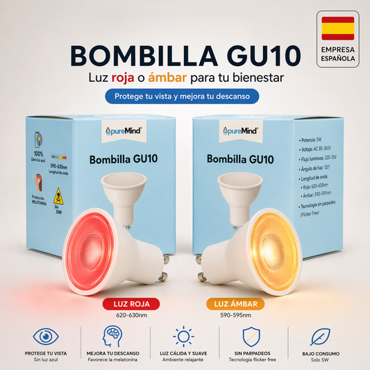 Bombilla Gu10 Roja_0