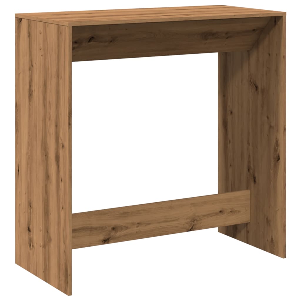 Mesa Alta Bar Madera Ingeniería Roble Artisian 102x50x103,5 Cm_0