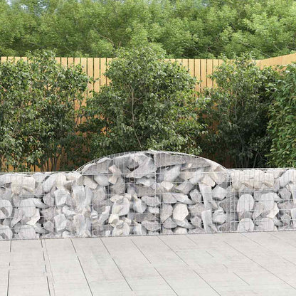 Cestas De Gaviones 13 Uds Forma De Arco Hierro 300x30x60/80 Cm_1