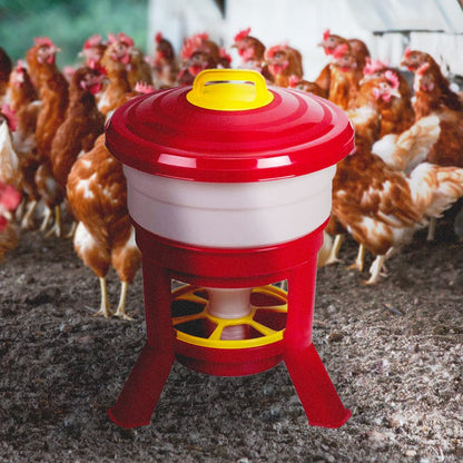 Tolva Gallinas Silo Premium 30 L - Comedero Con Patas Para Gallinas - Tolva De Gran Capacidad Para Aves De Corral Fabric_4
