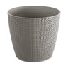 Maceta Wheaty 3,5l., Dimensiones (mm) 189x189x167, Color Gris Piedra