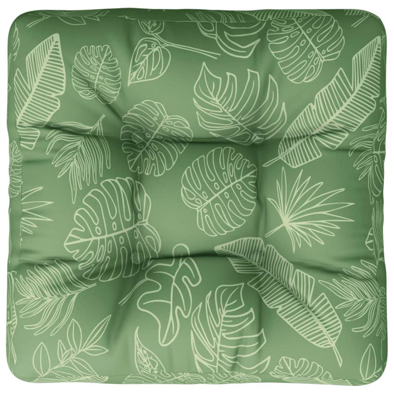Vidaxl Cojín Para Palés Tela Oxford Estampado De Hojas 58x58x10 Cm_5