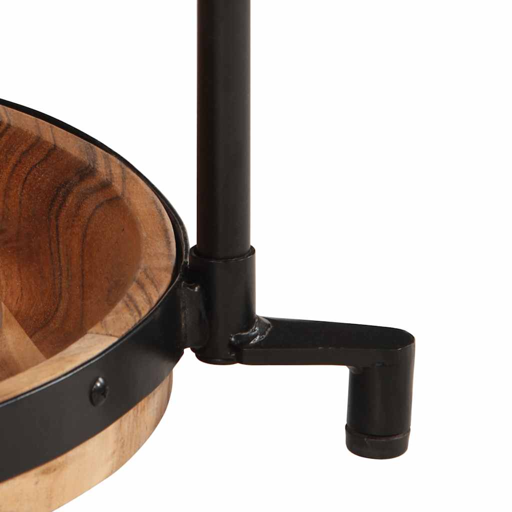 Mesa Auxiliar Madera Maciza De Acacia Ø55x60 Cm_4