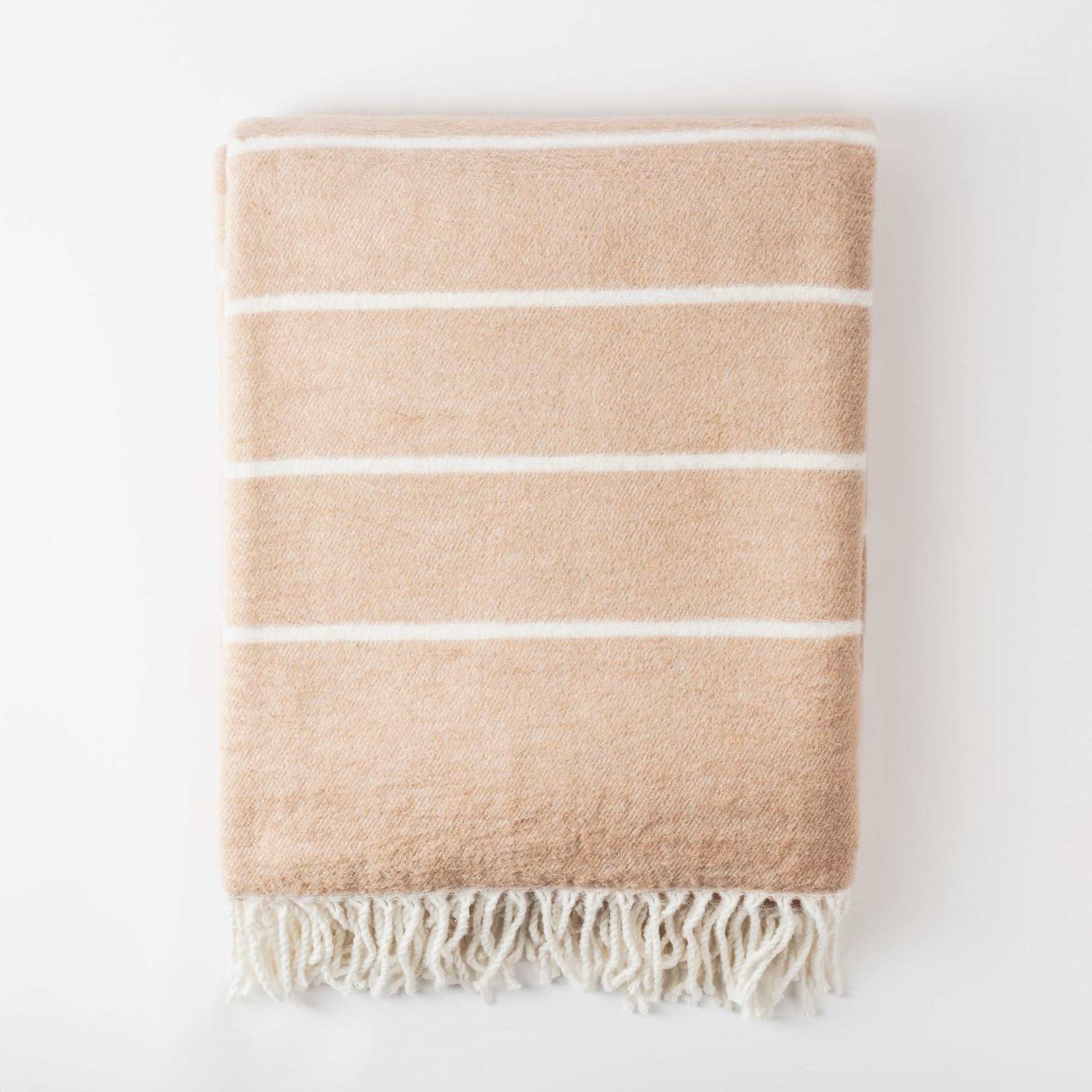 Manta 130x170cm 320gsm 60% Algodon 40% Acrilico Beige Benetton_1