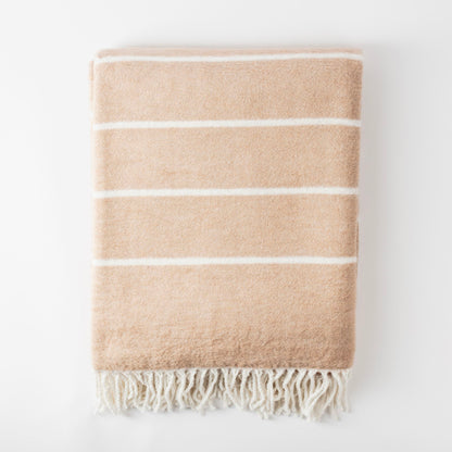 Manta 130x170cm 320gsm 60% Algodon 40% Acrilico Beige Benetton_1