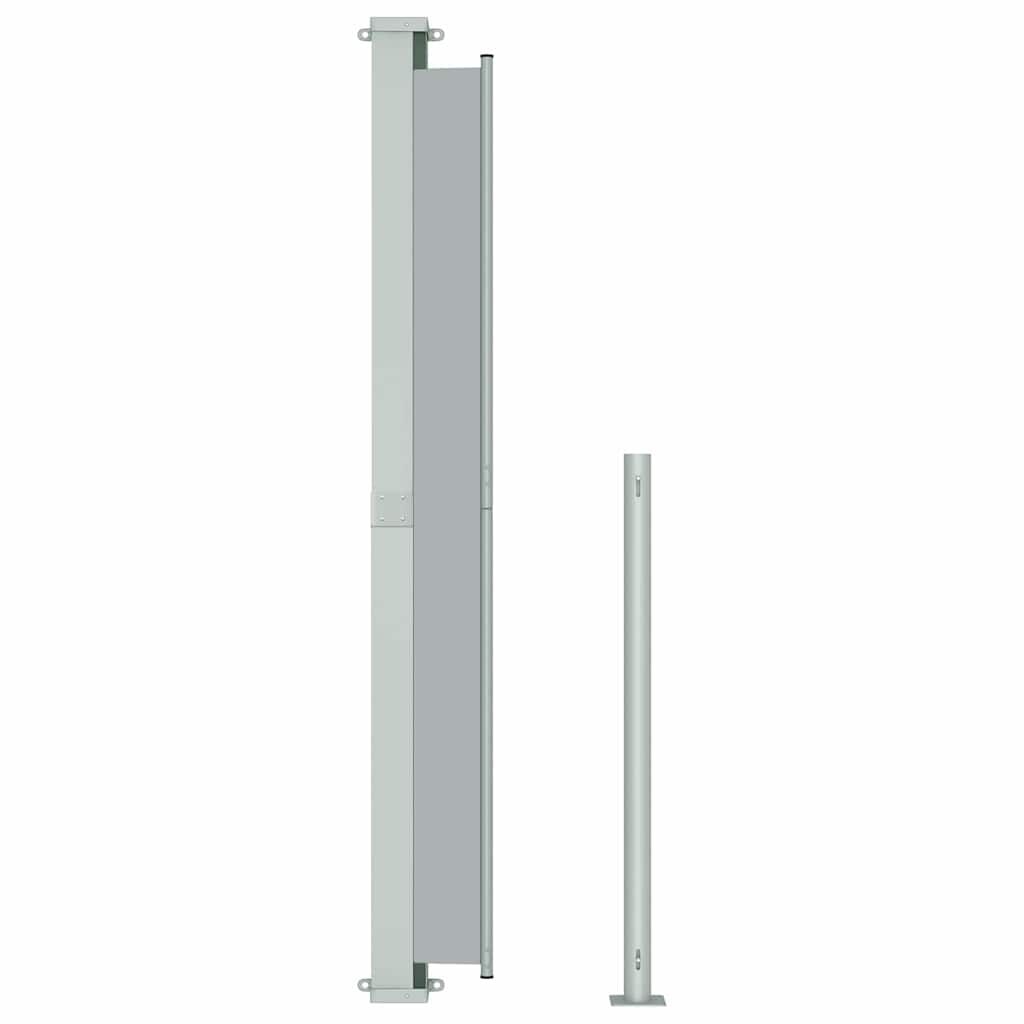 Vidaxl Toldo Lateral Retráctil De Jardín Gris 180x500 Cm_4