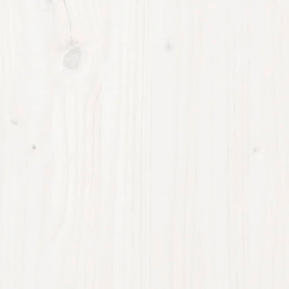 Armario Zapatero De Madera Maciza De Pino Blanco 110x38x45,5 Cm / Vetonek_3