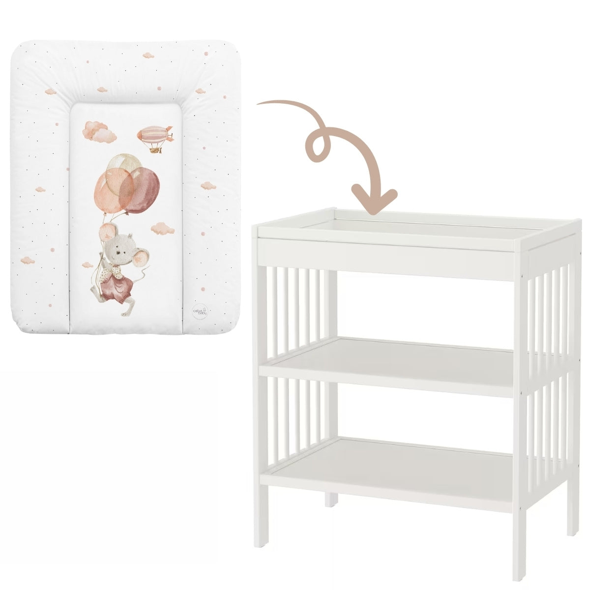 Cambiador Blando Para Comoda T-s Basic Mouse_3