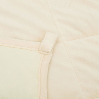 Vidaxl Manta Con Peso Tela Color Crema Claro 137x200 Cm 6 Kg_4