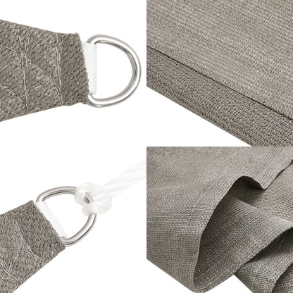 Toldo De Vela Triangular Hdpe Gris Claro 160 G/m² 4x5x6,8 M_4