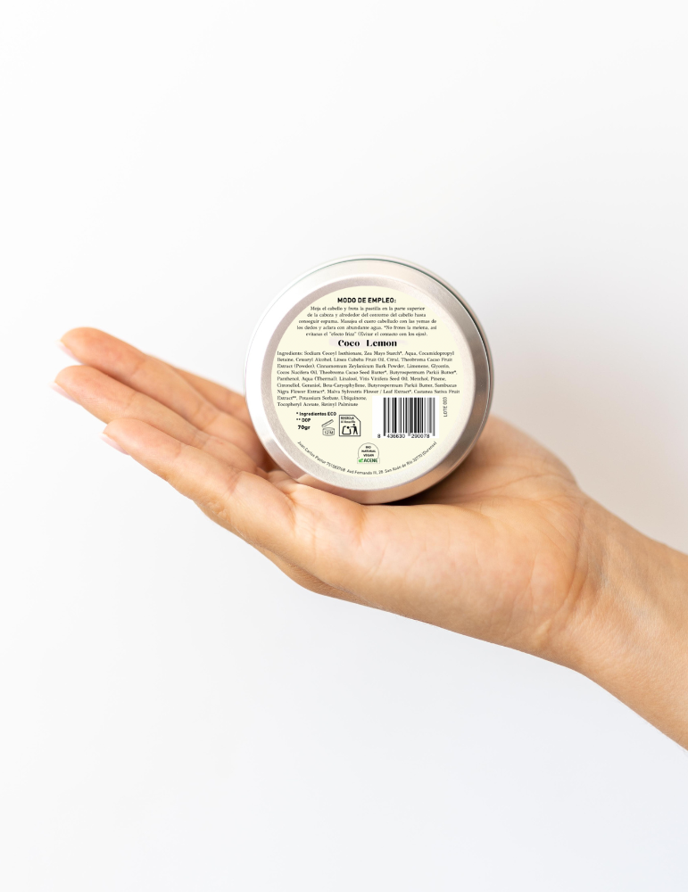 Champú Sólido Bio Cabello Seco Y Desvitalizado, Coco Lemon_1