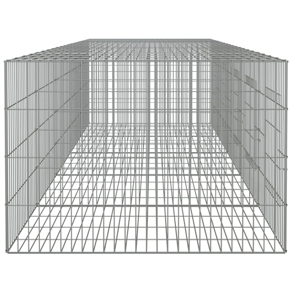 Vidaxl Jaula Para Conejos 5 Paneles Hierro Galvanizado 273x79x54 Cm_4