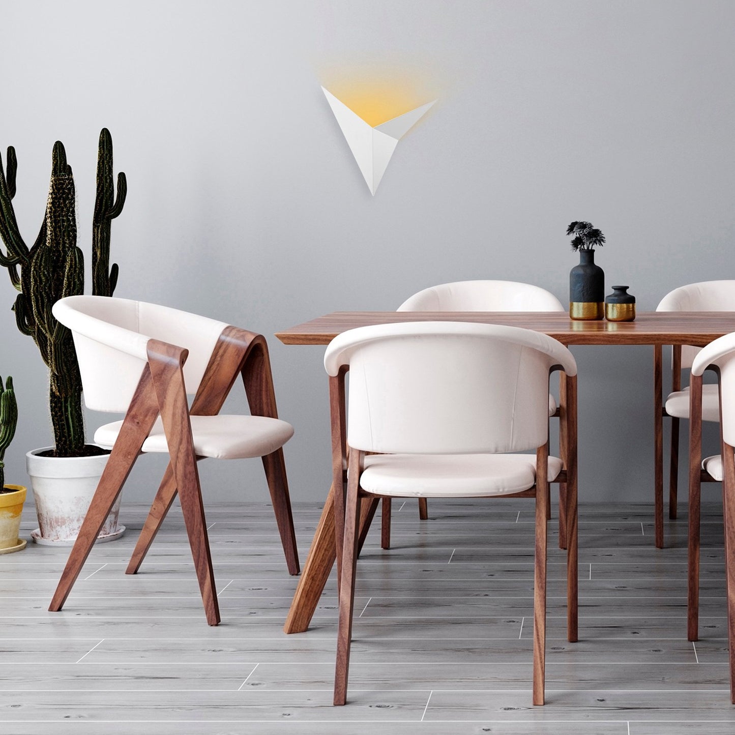 Aplique De Pared, Metal , Blanco, 34x5x34, Casquillo G9/1 Max 10 W_4