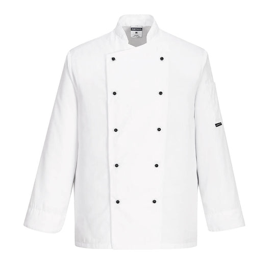 Chaqueta De Cocina Somerset , Con Manga Larga / Xs / Blanco_0