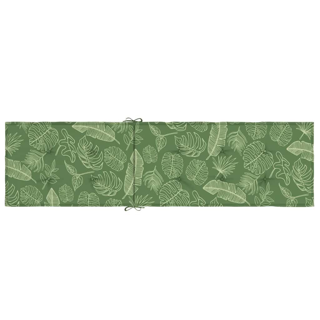 Vidaxl Cojín Para Tumbona Tela Oxford Estampado De Hojas_4