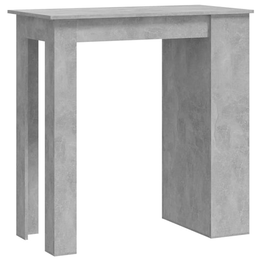 Mesa Alta Con Estante Almacenaje Gris Hormigón 102x50x103,5 Cm_0