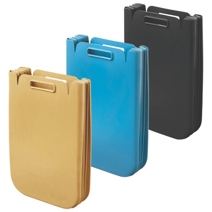 Set De 3x Contenedor Multiusos Plegable 25 Litros C/uno (75l Totales), En Plástico Reciclado, 45x30 Cms, En Color_0