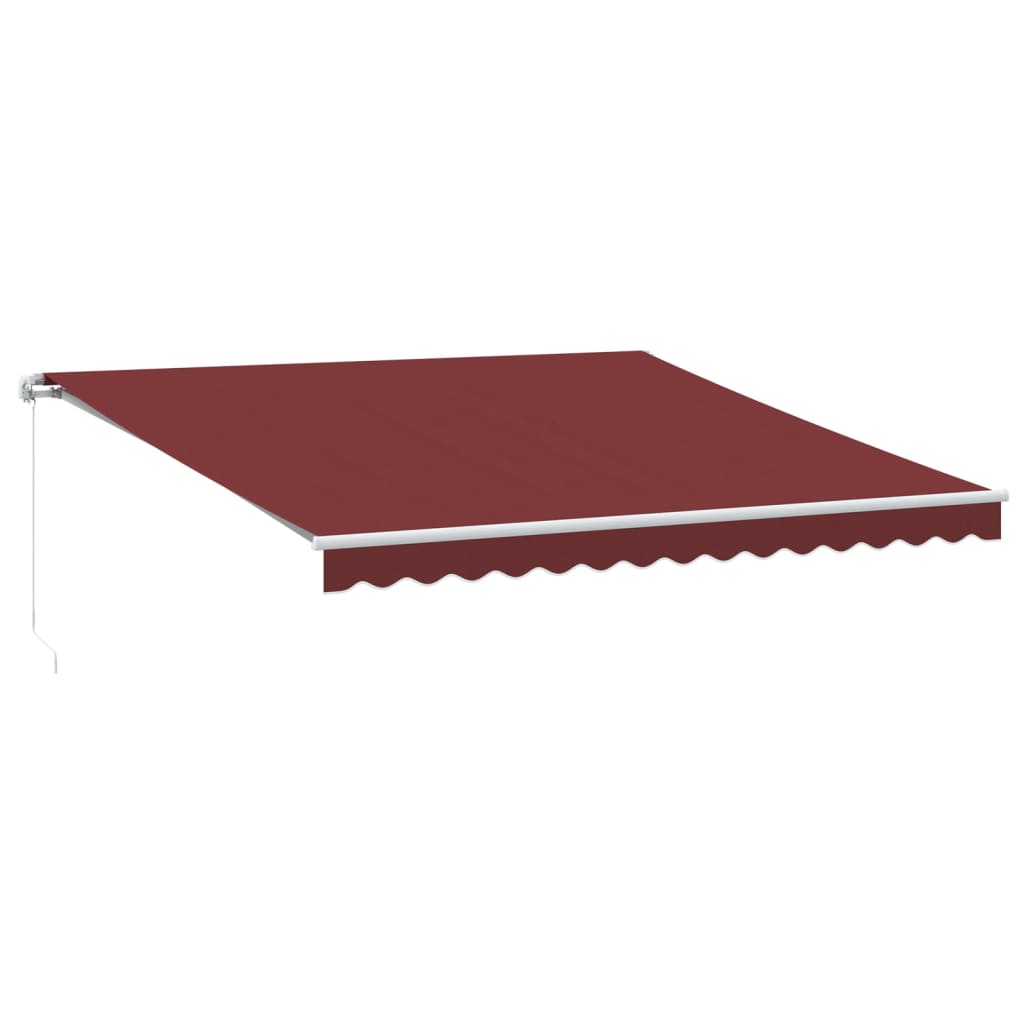 Toldo Retráctil Manual Color Burdeos 400x350 Cm_0
