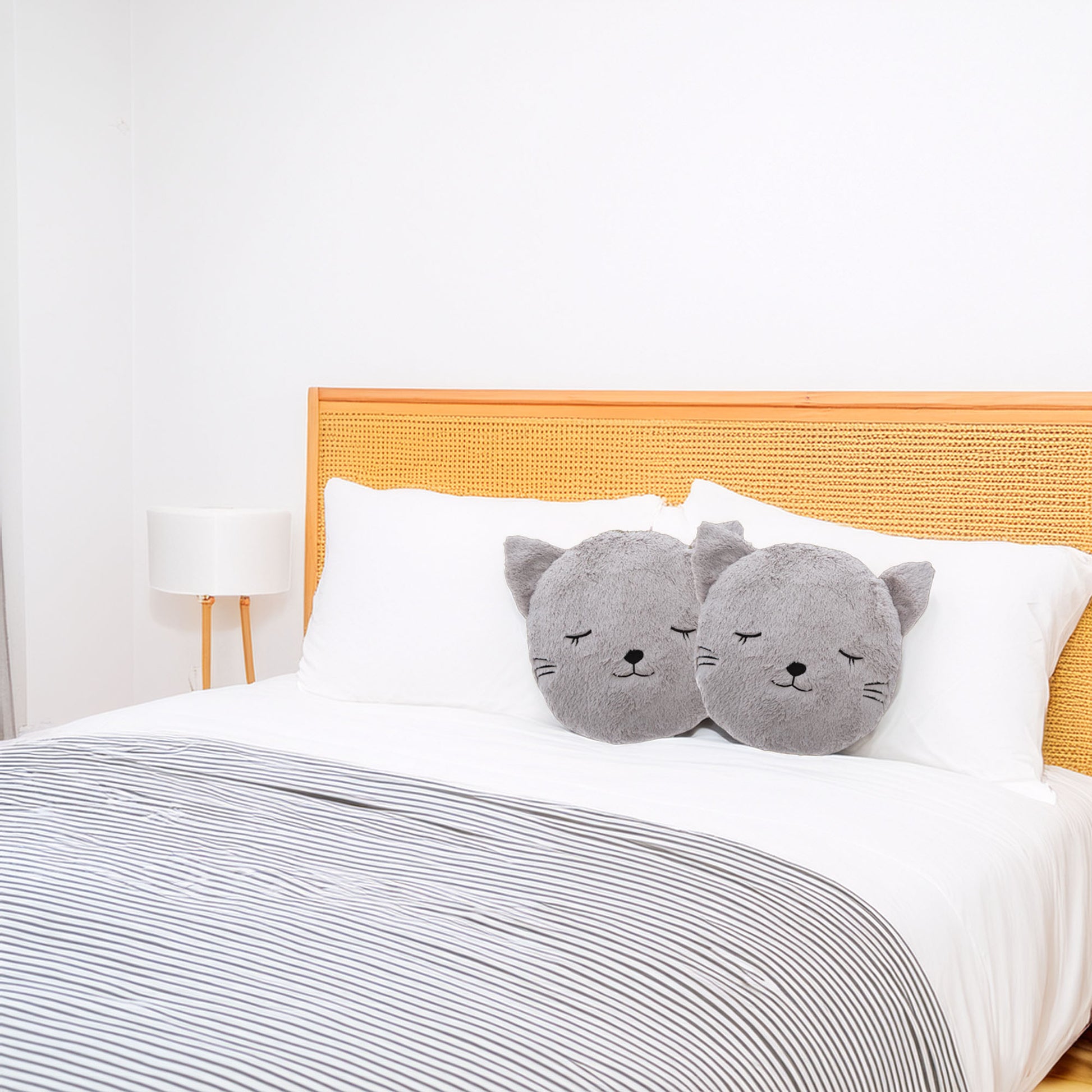 Wellhome Cojín Redondo Piel De Gato