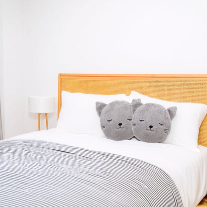 Wellhome Cojín Redondo Piel De Gato