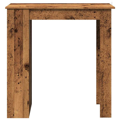 Mesa Bar Y Estante Madera Ingeniería Envejecida 102x50x103,5cm_2