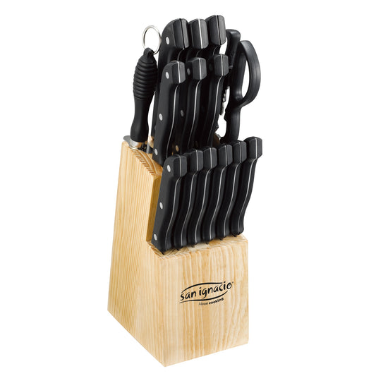 Juego De Cuchillos, 15 Piezas, En Acero Inoxidable_0