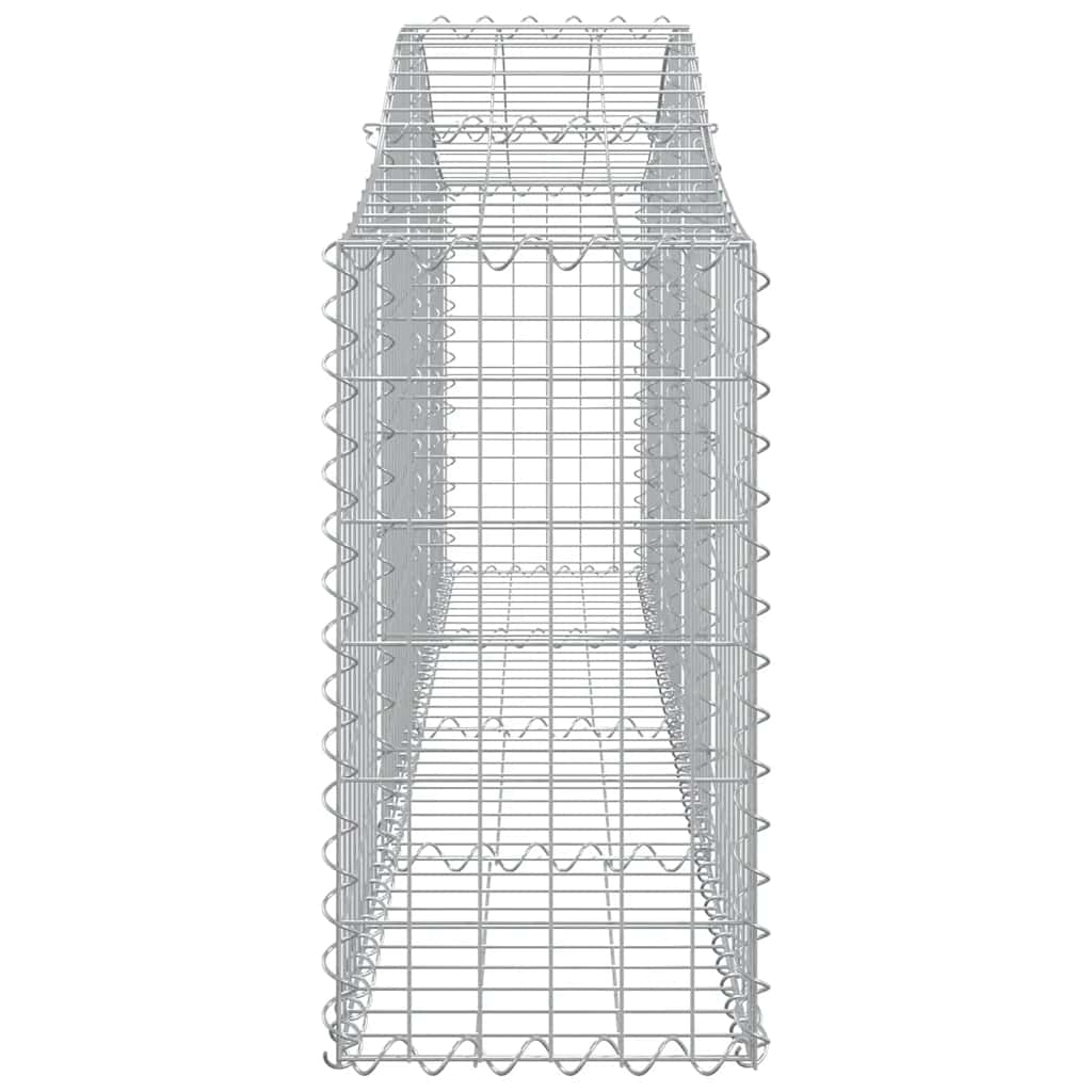 Cestas Gaviones 3 Uds Forma De Arco Hierro 200x30x60/80 Cm_4