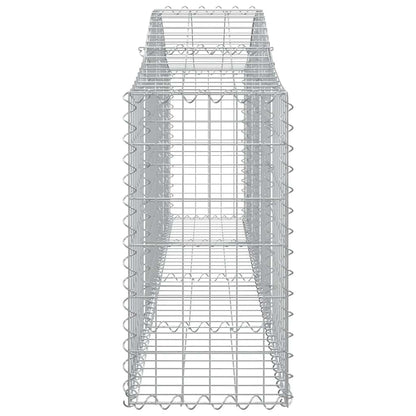 Cestas Gaviones 3 Uds Forma De Arco Hierro 200x30x60/80 Cm_4