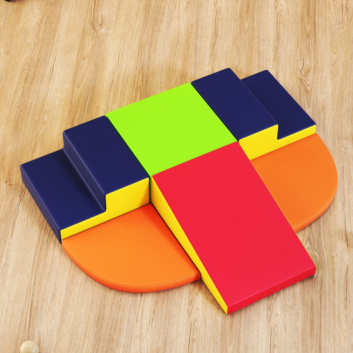 Aiyaplay Juego De 6 Bloques De Espuma Para Niños Base Antideslizante Multicolor_4