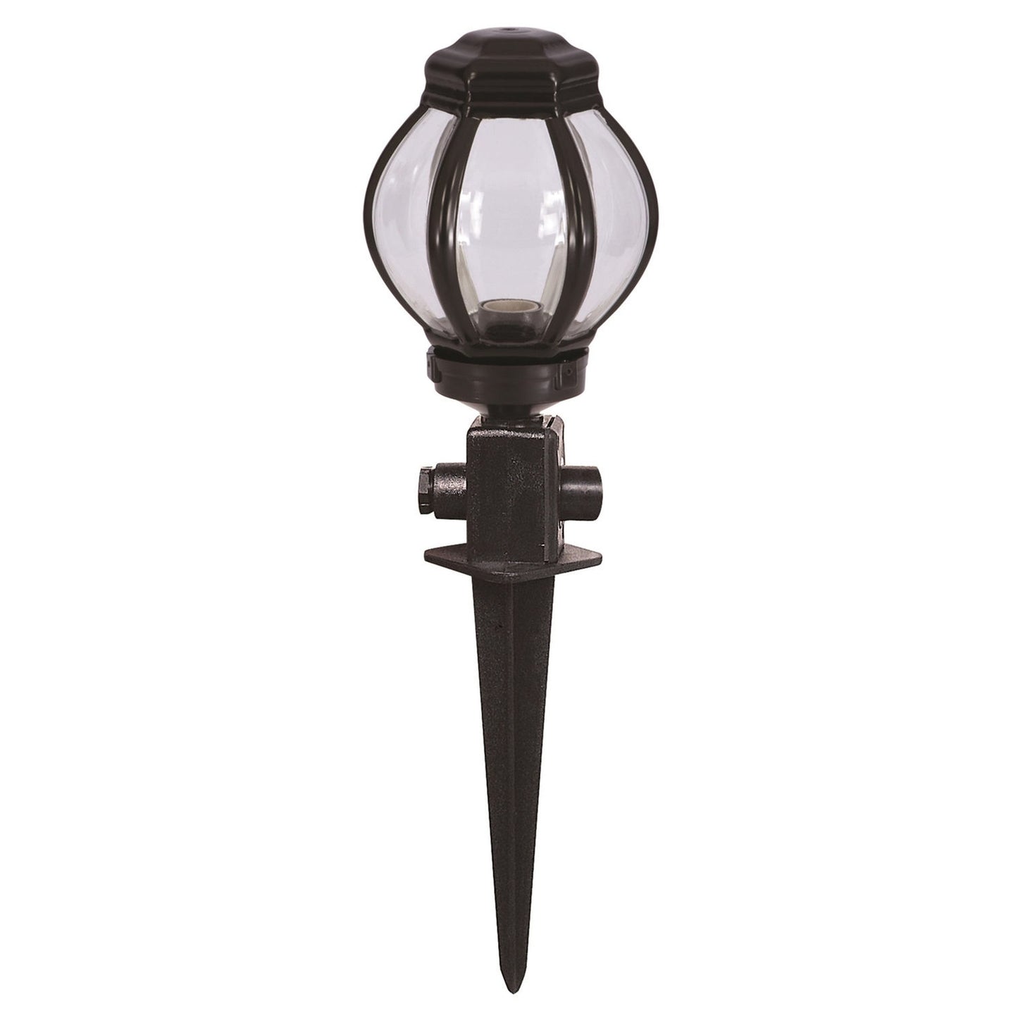 Aplique De Pared Pantalla Oval Para Exterior, Abs , Negro, 20x20x50, Casquillo E 27 Max 60 W_0