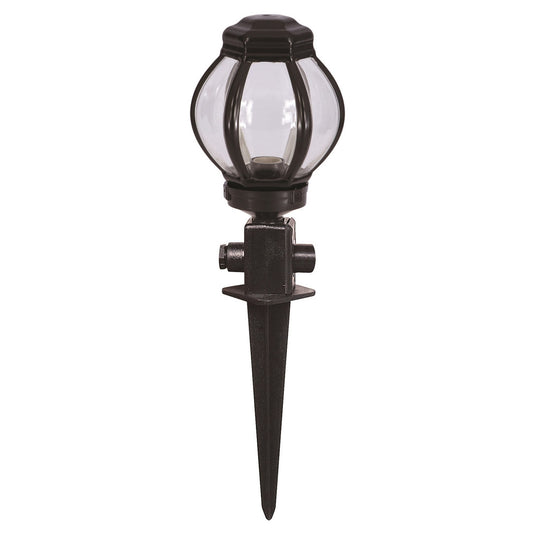 Aplique De Pared Pantalla Oval Para Exterior, Abs , Negro, 20x20x50, Casquillo E 27 Max 60 W_0