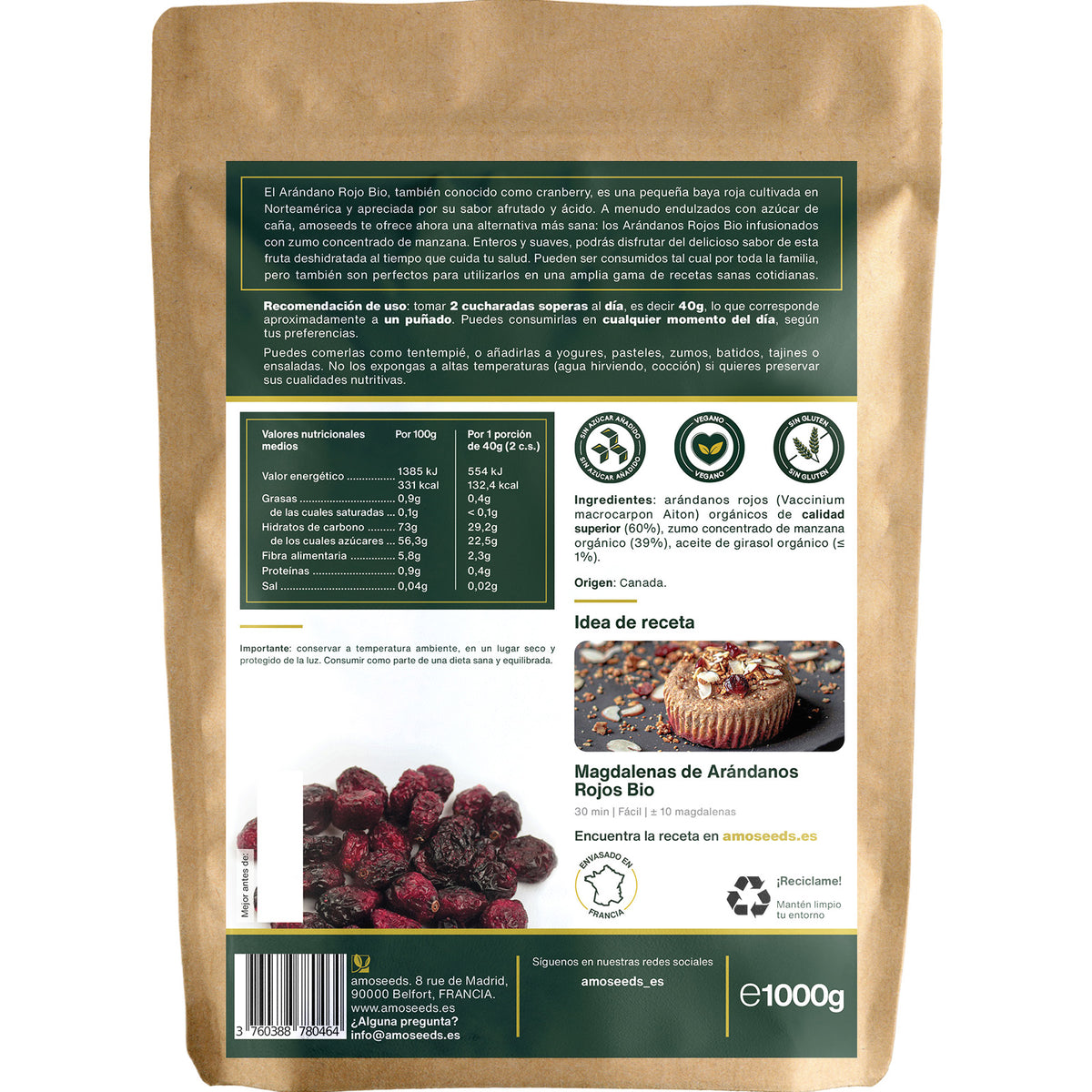 Arándanos Rojos Enteros Bio 1kg_4