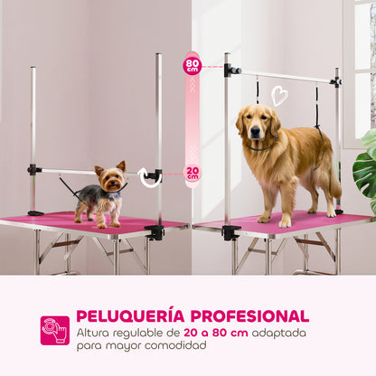 Pawhut Mesa De Peluquería Canina Plegable_3