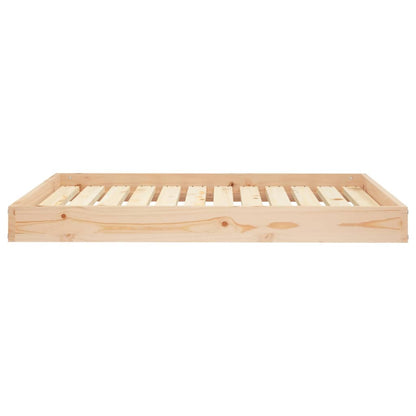 Cama Para Perros Madera Maciza De Pino 101,5x74x9 Cm / Vetonek_2