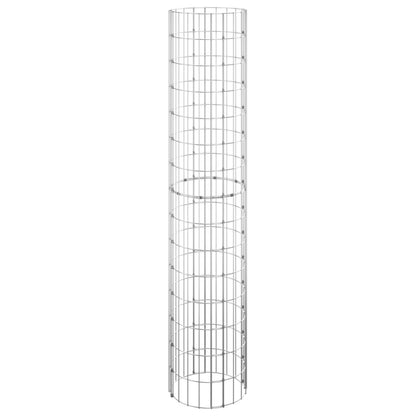Poste Circular De Gaviones Acero Galvanizado Ø30x150 Cm / Vetonek_4