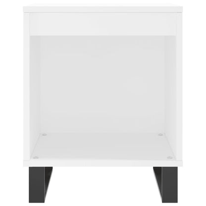 Mesitas De Noche 2 Uds Madera De Ingeniería Blanco 40x35x50 Cm_3