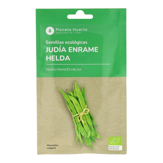 Semillas de Judía enrame helda ecológicas Planeta Huerto