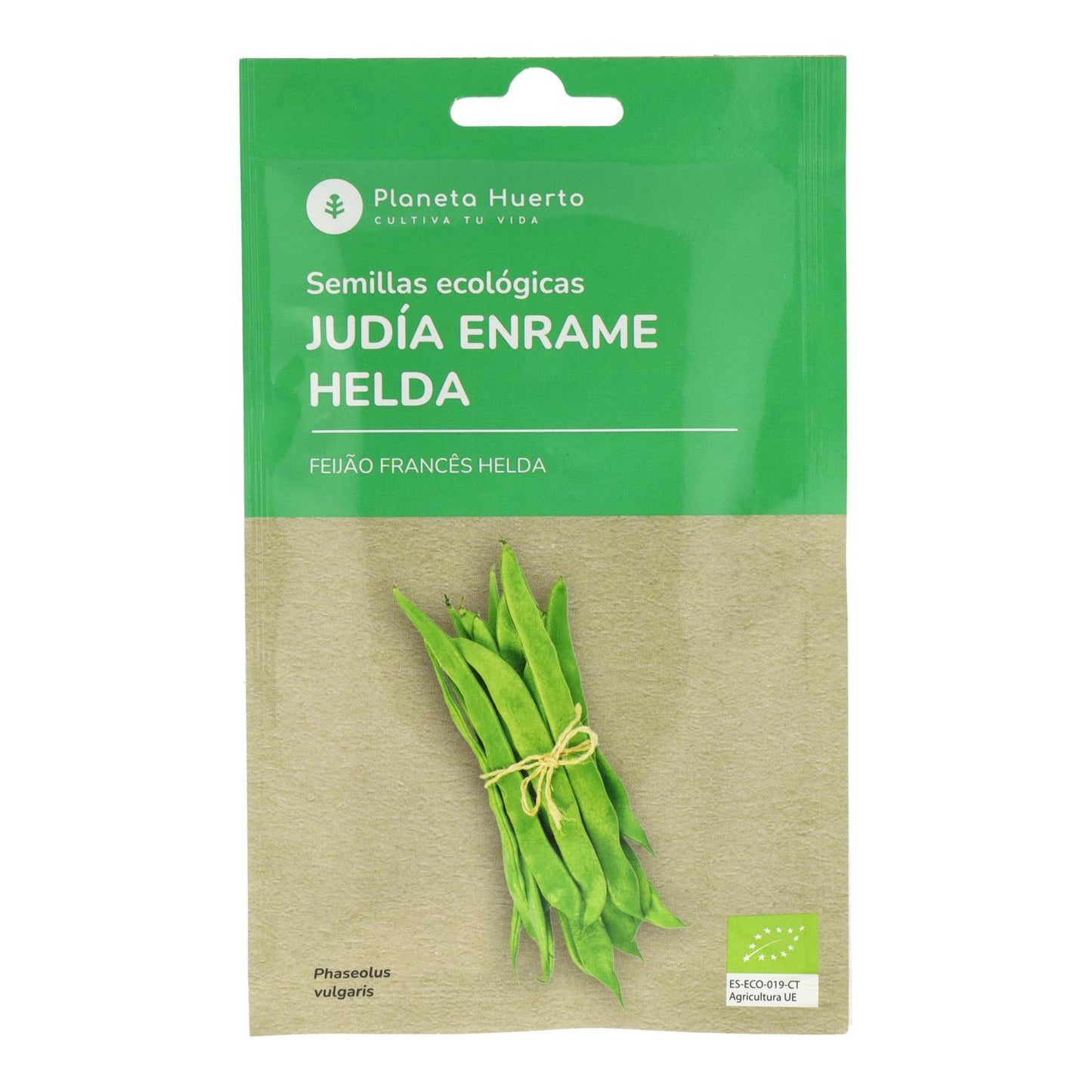 Semillas de Judía enrame helda ecológicas Planeta Huerto
