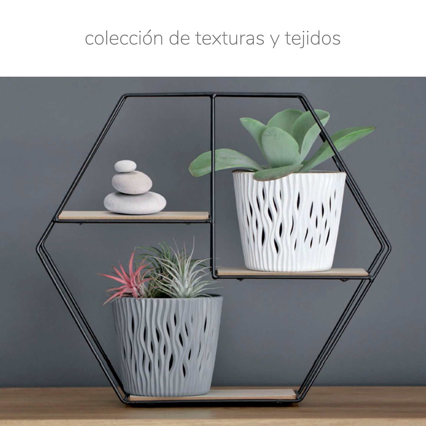 Maceta Sandy P, Dimensiones (mm) 239x239x225, Color Antracita_1