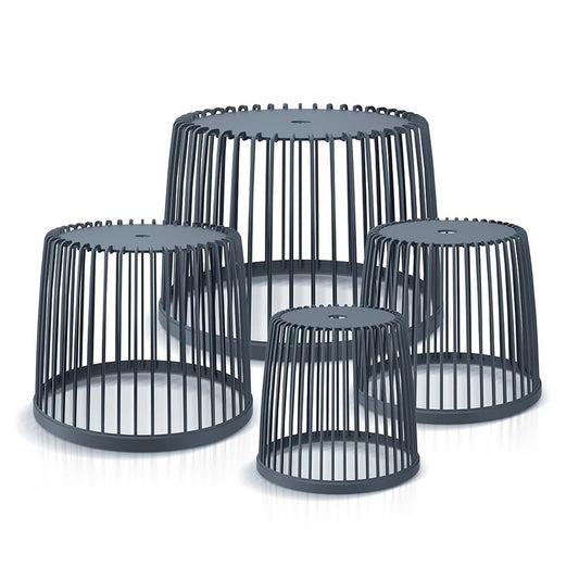 Cesta De Jardín Soporte - Mesa Auxiliar Decorativa Clubo , Dimensiones (mm) 590x590x455, Color Antracita