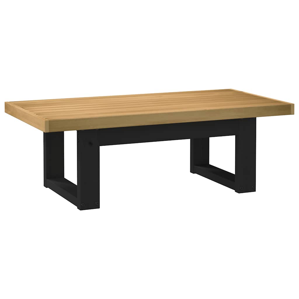 Mesa De Centro Noain Patas En U Madera Maciza Pino 120x60x40 Cm_3