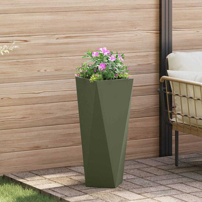 Jardinera Verde Oliva 30 X 30 X 75 Cm Acero_1