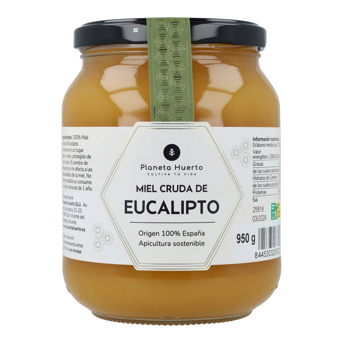 Miel Cruda de Eucalipto Planeta Huerto 950 g