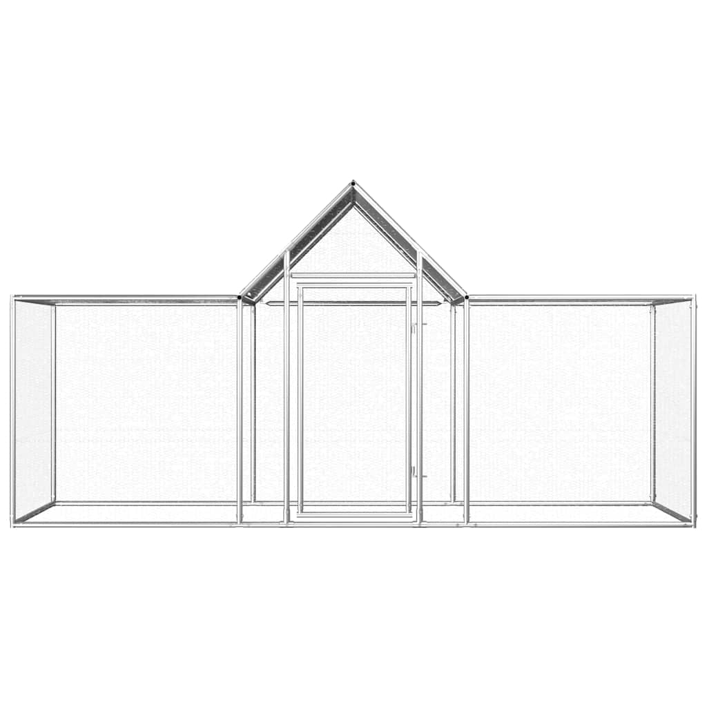 Vidaxl Gallinero Acero Galvanizado 3x1x1,5 M_1
