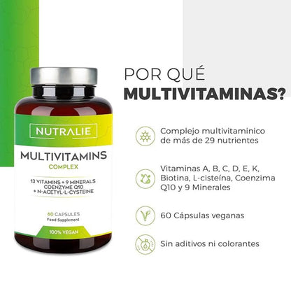 Nutralie Multivitaminas Complex con 29 activos 60 cápsulas